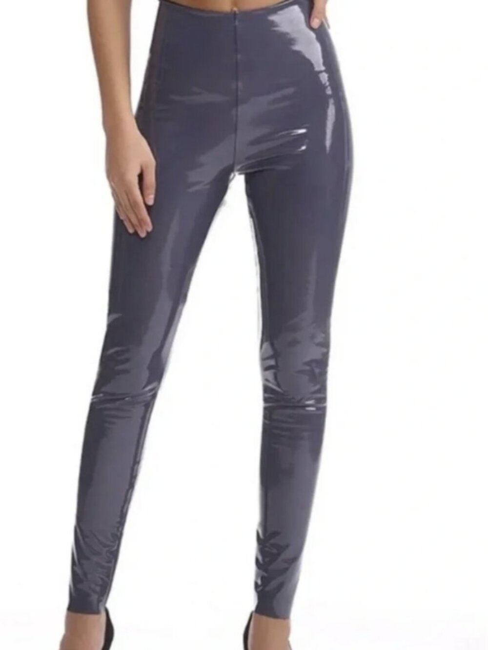 Commando Faux Patent Leather Legging | Slate - Size Small NWOT